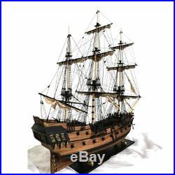 32'' Assembly Model Black Pearl Ship DIY Kits Wooden Sailing Boat Decor Toy Gift