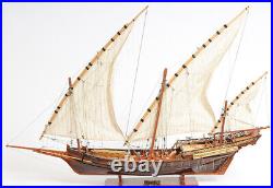 35 Inch Xebec Wooden Ship Boat Model Replica