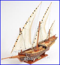 35 Inch Xebec Wooden Ship Boat Model Replica