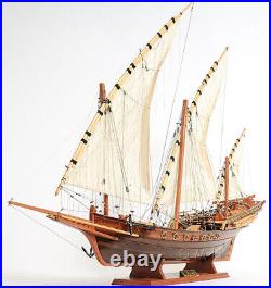 35 Inch Xebec Wooden Ship Boat Model Replica