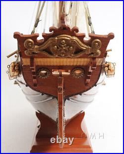 35 Inch Xebec Wooden Ship Boat Model Replica