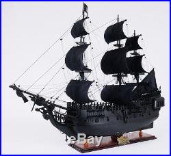 35 Long Black Pearl Pirate Handmade Wooden Ship Model