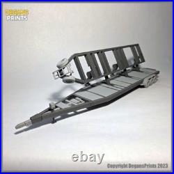 390X Offshore Racing cat boat model with articulating tilt trailer. 1-24 Scale G