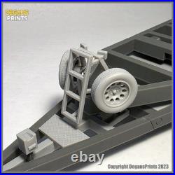 390X Offshore Racing cat boat model with articulating tilt trailer. 1-24 Scale G