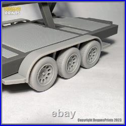 390X Offshore Racing cat boat model with articulating tilt trailer. 1-24 Scale G