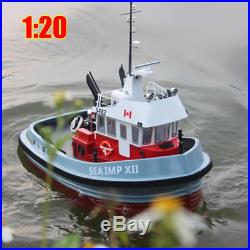 3D Print DIY RC Tug Boat Ship Model Kits 120 Scale With 2 Rotary Motor Assembly