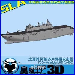 3D Printed 1/700/1250/2000 Turkey Anadolu Amphibious assault ship L400 Model Kit