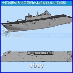 3D Printed 1/700/1250/2000 Turkey Anadolu Amphibious assault ship L400 Model Kit