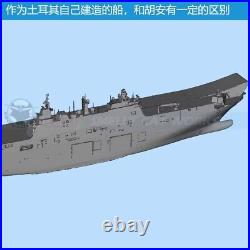 3D Printed 1/700/1250/2000 Turkey Anadolu Amphibious assault ship L400 Model Kit