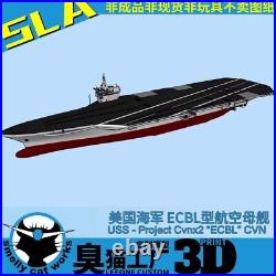 3D Printed 1/700/1250/2000 U. S. ECBL Aircraft Carrier Ford Class Model Kit