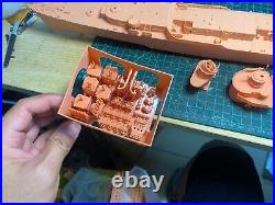3D Printed kit 1/200 USS Fletcher class destroyer (full hull)