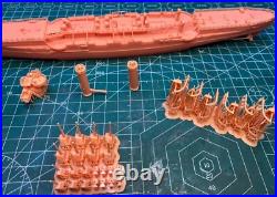 3D Printed kit 1/350 USS CL-23 ALBANY Protected Cruiser (full hull)