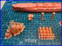 3D Printed kit 1/350 USS CL-23 ALBANY Protected Cruiser (full hull)