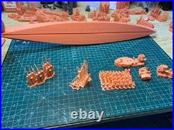 3D Printed kits 1/700 German Hanover Battleship (full hull/waterline)