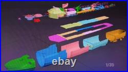 3D-printed 1/35 Scale Model of the S-100-class Torpedo Boat model kit, unpainted