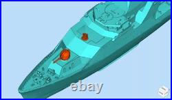 3D printing 1/350/700/2000 Holland-class Offshore Patrol Vessel (OPV), Uncoated 3D printing 1/350/700/2000 Holland-class Offshore Patrol Vessel (OPV), Uncoated