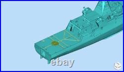 3D printing 1/350/700/2000 Holland-class Offshore Patrol Vessel (OPV), Uncoated