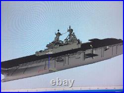 3d Printed 1/700 Us Navy Wasp-class Amphibious Assault Ship(full Hull/waterline)