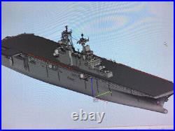 3d Printed 1/700 Us Navy Wasp-class Amphibious Assault Ship(full Hull/waterline)