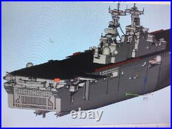 3d Printed 1/700 Us Navy Wasp-class Amphibious Assault Ship(full Hull/waterline)