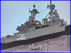 3d Printed 1/700 Us Navy Wasp-class Amphibious Assault Ship(full Hull/waterline)