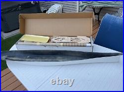 55 USS Missouri Sterling Model 55 1/2. Missing Parts. No Motor. WithFiberglass Hull