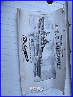 55 USS Missouri Sterling Model 55 1/2. Missing Parts. No Motor. WithFiberglass Hull