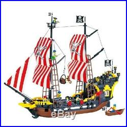 +870pcs Pirates Of The Caribbean Pirate Ship Legoed Blocks Toys Model Kit