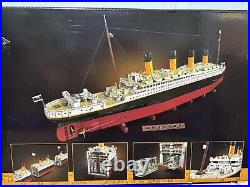 9090pcs Titanic Luxury Ship Model 135cm Steamship, Compatible 10294 Set