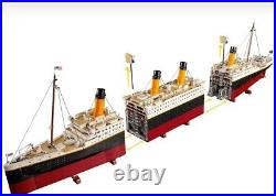 9090pcs Titanic Luxury Ship Model 135cm Steamship, Compatible 10294 Set