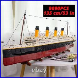 9090pcs Titanic Luxury Ship Model 135cm Steamship, Compatible 10294 Set