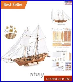 Adult Wooden Ship Model Building Kit 1/96 Scale Harvey for Display & Fun