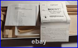 Aeropiccola Bounty English Merchant Ship 1787 Wooden Model Italy Vintage