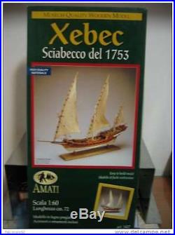 Amati Xebec 28 Wooden Tall Ship Model Kit Historic Series Barbary Pirates