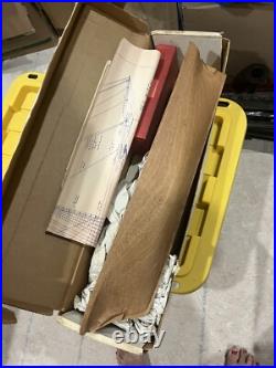 Antique 1937 Marine Models Sea Witch Solid Hull Wood Ship Model NIB