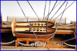 Antiqued HMS Victory Admiral Nelson's Flagship Tall Ship 30 Wooden Model New