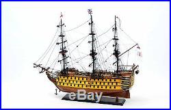 Antiqued HMS Victory Admiral Nelson's Flagship Tall Ship 37 Wooden Model New