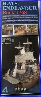 Artesania HMS Endeavor Bark 1768 1/60 Scale 1990 model contents sealed new