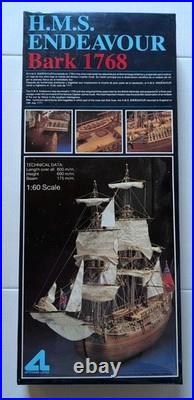 Artesania HMS Endeavor Bark 1768 1/60 Scale Captain Cook's Ship Boat Model
