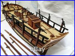 Artesania Latina Independence 1775 Built hull, masts, yards Model ship kit & sails