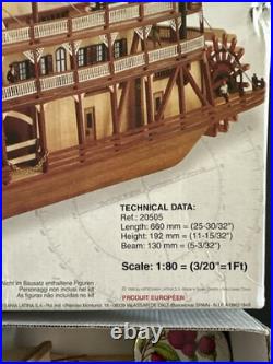Artesania Latina King of the Mississippi 20505 180 Wood Ship Model Kit Spain