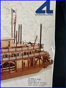 Artesania Latina King of the Mississippi 20505 180 Wood Ship Model Kit Spain