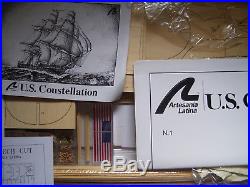Artesania Latina USS Constellation, 1/85 scale wooden ship kit, complete withsails