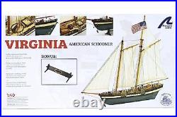 Artesanía Latina Wooden Ship Model Kit American Schooner Virginia Model