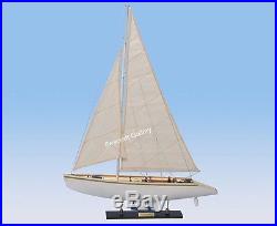 Australia II Wooden Model Yacht Ship Boat America's Cup Sailboat Gift 60cm
