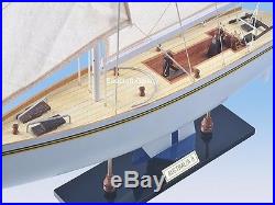 Australia II Wooden Model Yacht Ship Boat America's Cup Sailboat Gift 60cm