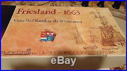 Authentic Wood Model Ship Kit By Mamoli Friesland -1663 Made In Italy Mv24