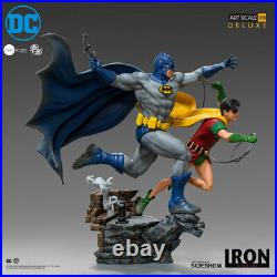 Batman & Robin Dc Comics Iron Studios 1/10 Art Scale Deluxe Statue In Stock New