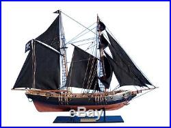 Ben Franklin's Black Prince Limited 24 Wooden Pirate Ship Model Pirate