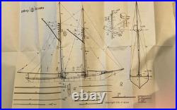Billing Boats 1100 Bluenose II Serie 600 Wooden Model Kit ©1982 Made in Denmark